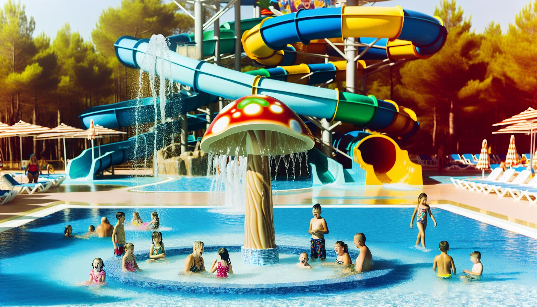 Úžasné vodní skluzavky a bazény pro všechny věkové kategorie
