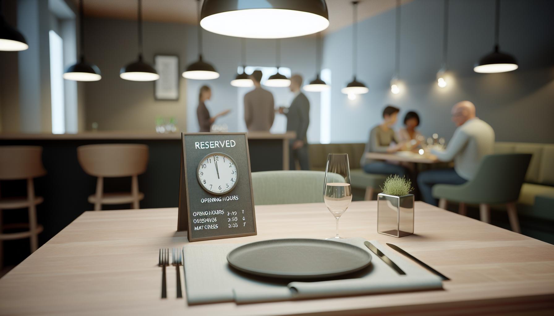 Otevírací doby a rezervace restaurací