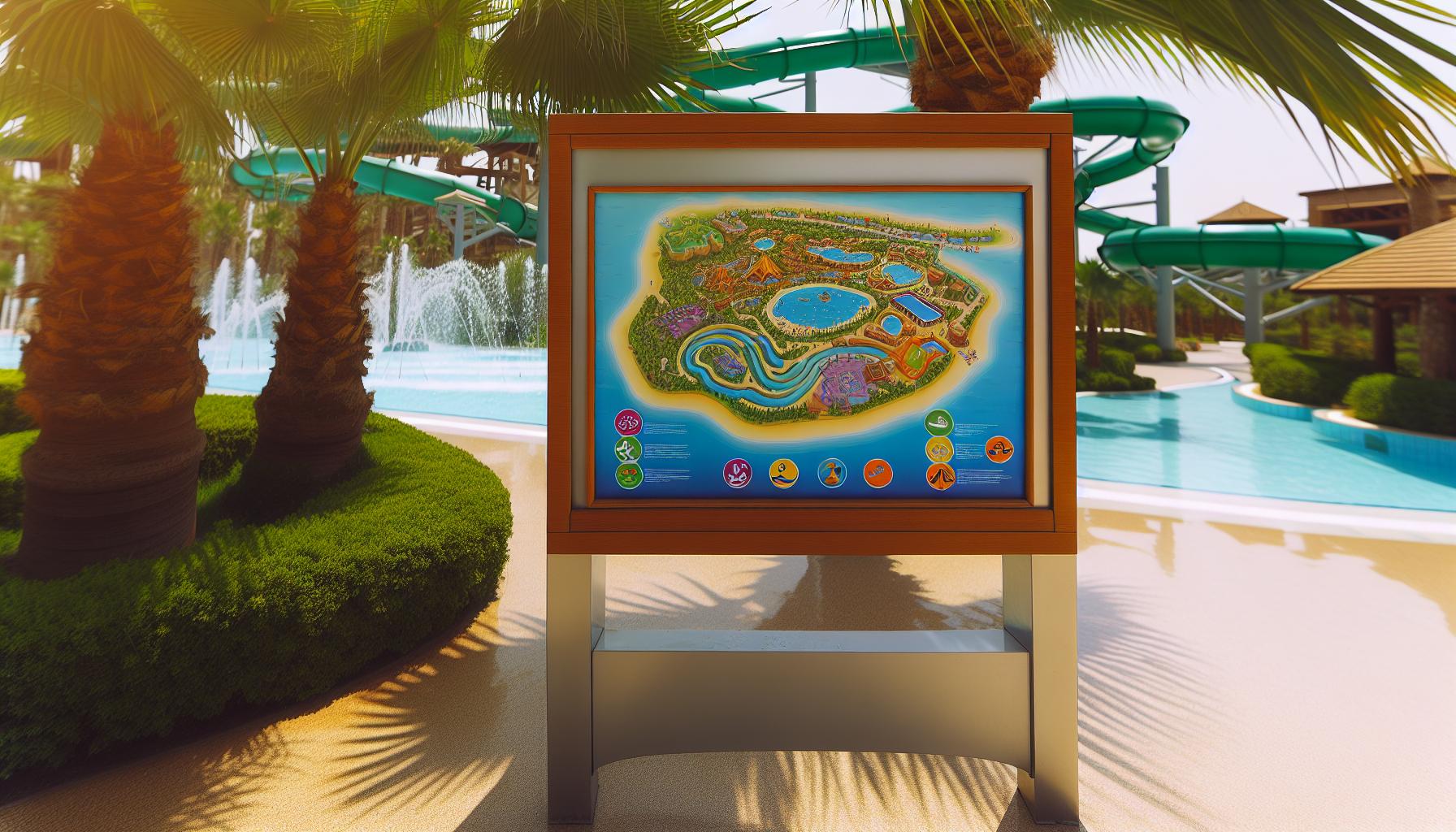 Aquaworld Belek Map: Jak se orientovat v areálu aquaparku Belek